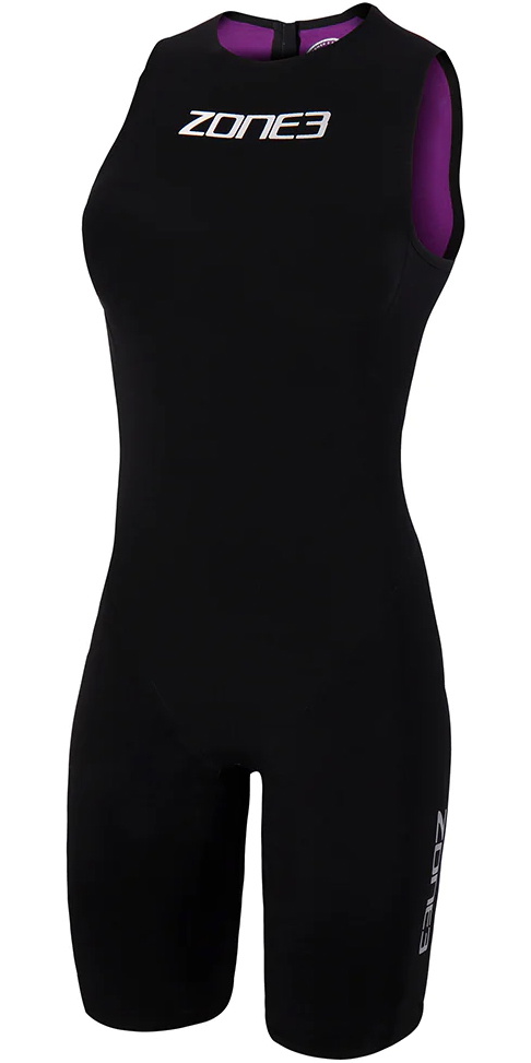 2023 Zone3 Womens Kneeskin 1 5mm Back Zip Sleeveless Shorty Swim